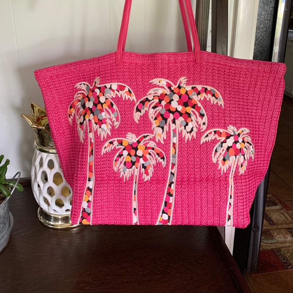 Vera Bradley Shoreline Beach XL Tote Palm Trees